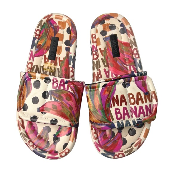 FARM Rio Colorful Banana Print Sandals - Picture 1 of 8